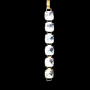 Kate Spade Crystal & 12K Gold Plated 7" Bracelet